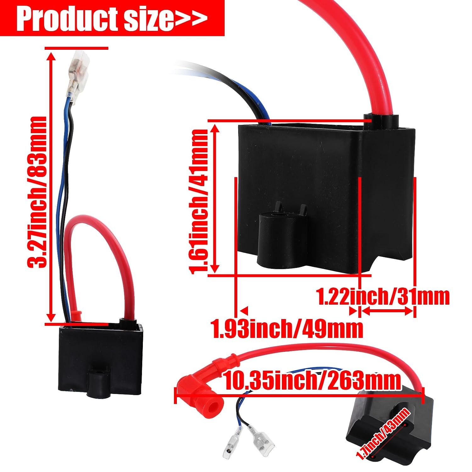 49cc 50cc 60cc 66cc 80cc 2-Stroke CDI Ignition Coil for Small Engine Parts gallery