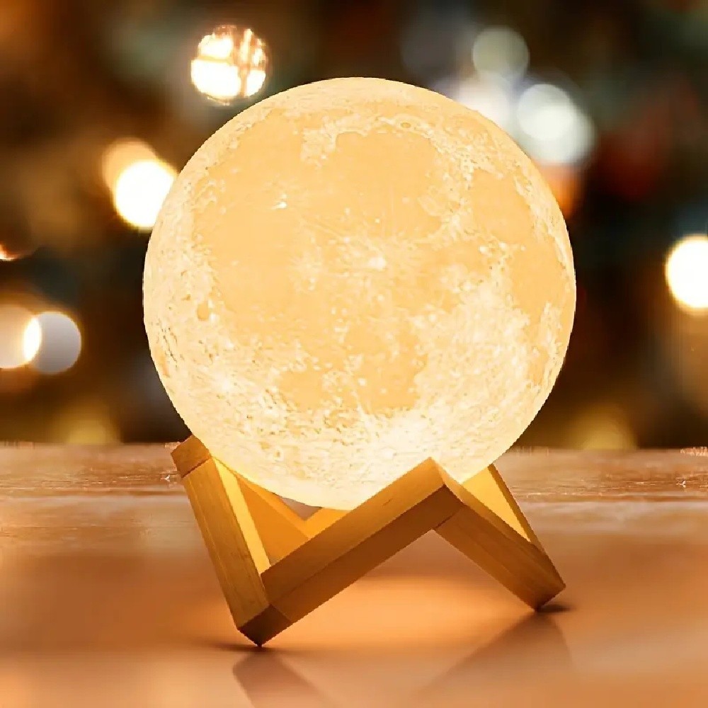 3D Moon Night Light Table Lamp USB Charging Remote Touch Control Home Decor Gift gallery
