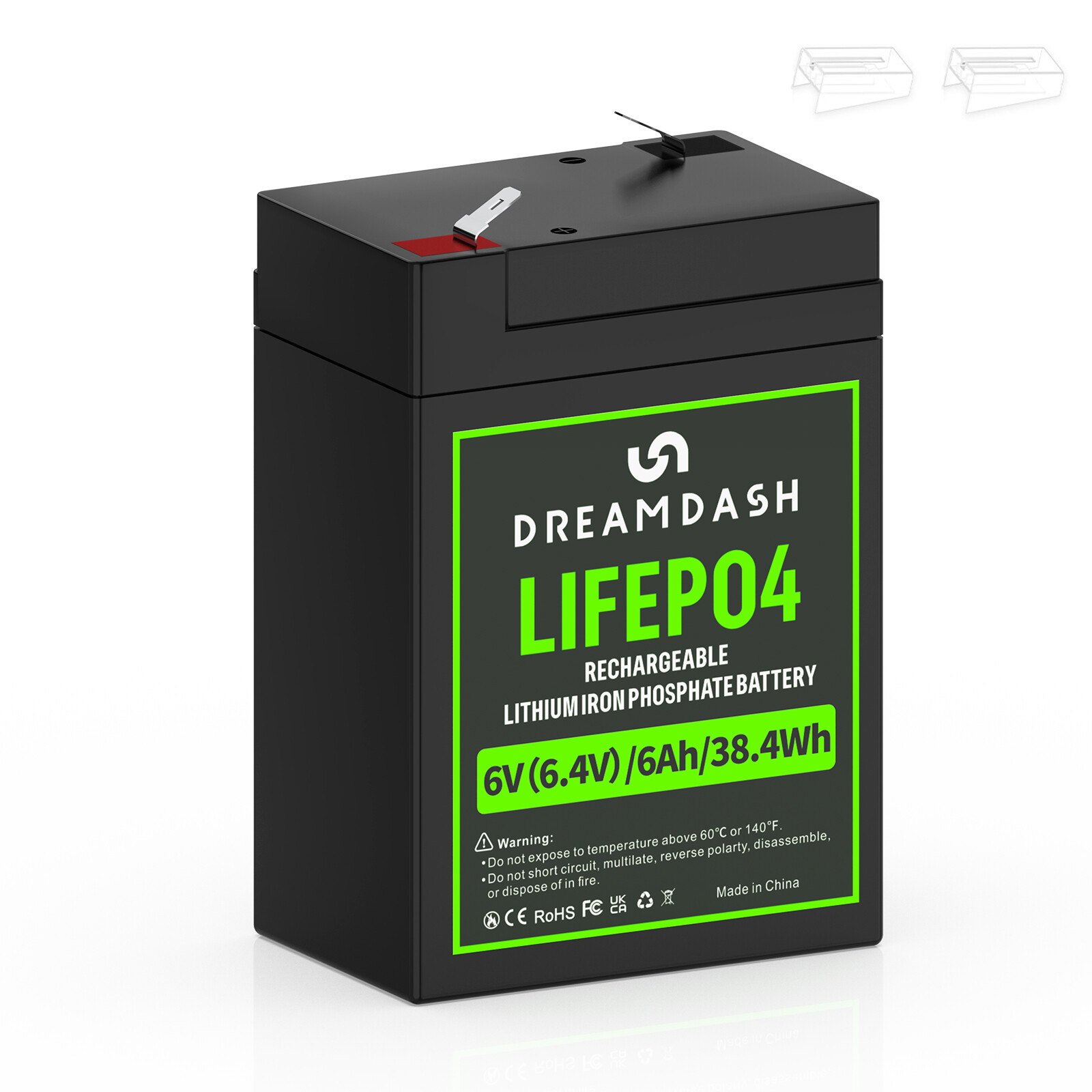 6.4V6Ah LiFePO4 Lithium Replacement Battery 3000+ cycles for Home Energy Storage gallery