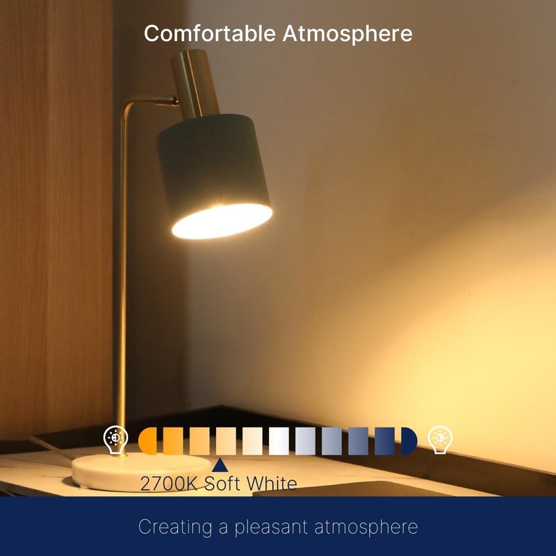 60W Equivalent Dimmable Candelabra LED Bulbs, 2700K Soft White, E12, 6 Pack gallery