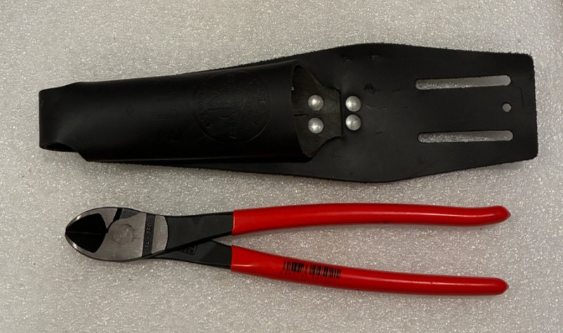 Knipex High Leverage Diagonal Cutters 10" 74 21 250 / angled / WITH HOLSTER gallery