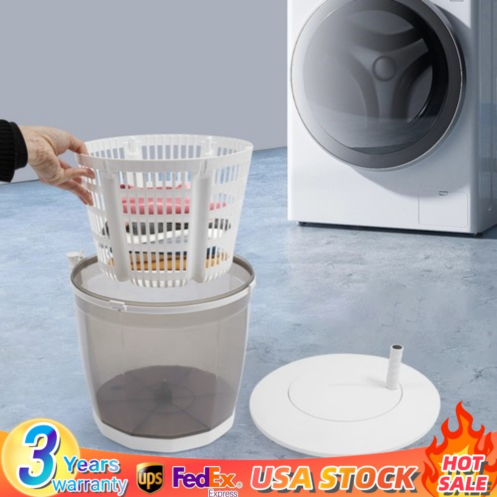 2 in 1 Hand Operated Washing Machine Spin Dryer Manual Clothes Washer For Travel gallery