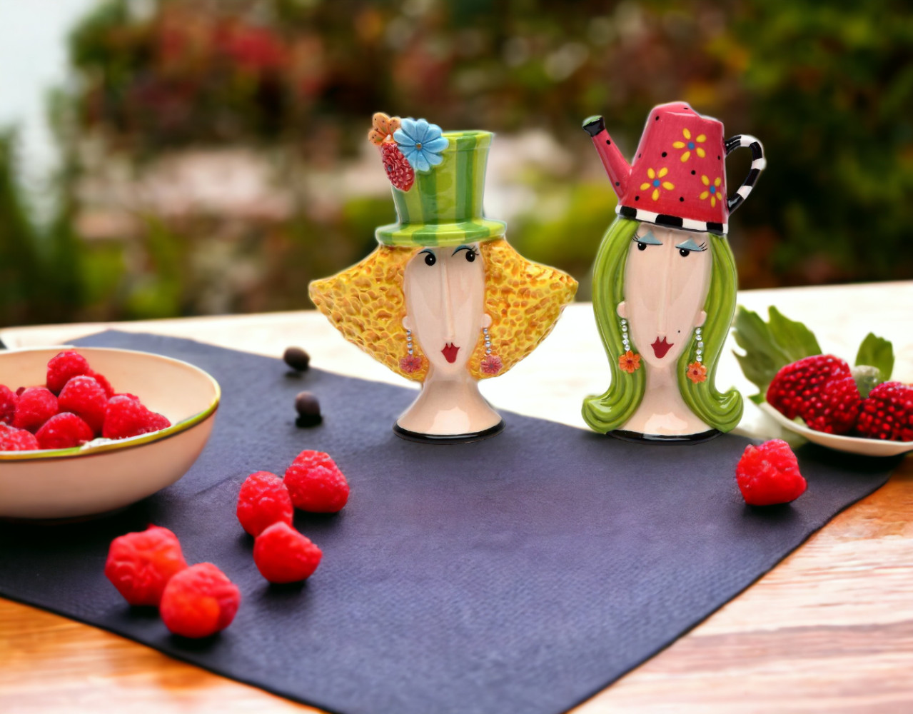 Ceramic Garden Ladies Salt and Pepper Shakers-Home Décor, Gift for Her or Mom, G gallery