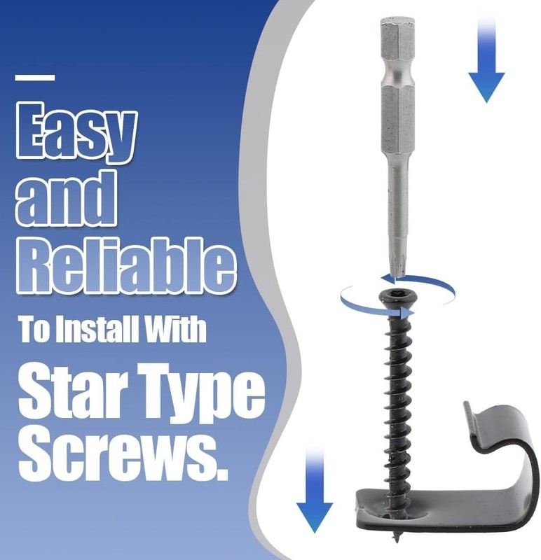 Composite Decking Hidden Fasteners Starter Clips, 50 Clips & Screws Set gallery