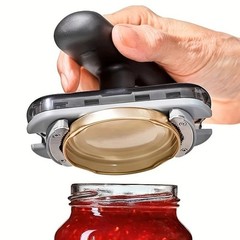 1-Piece Metal Adjustable Multi-Functional Bottle Opener and Can Opener, Easy-To-