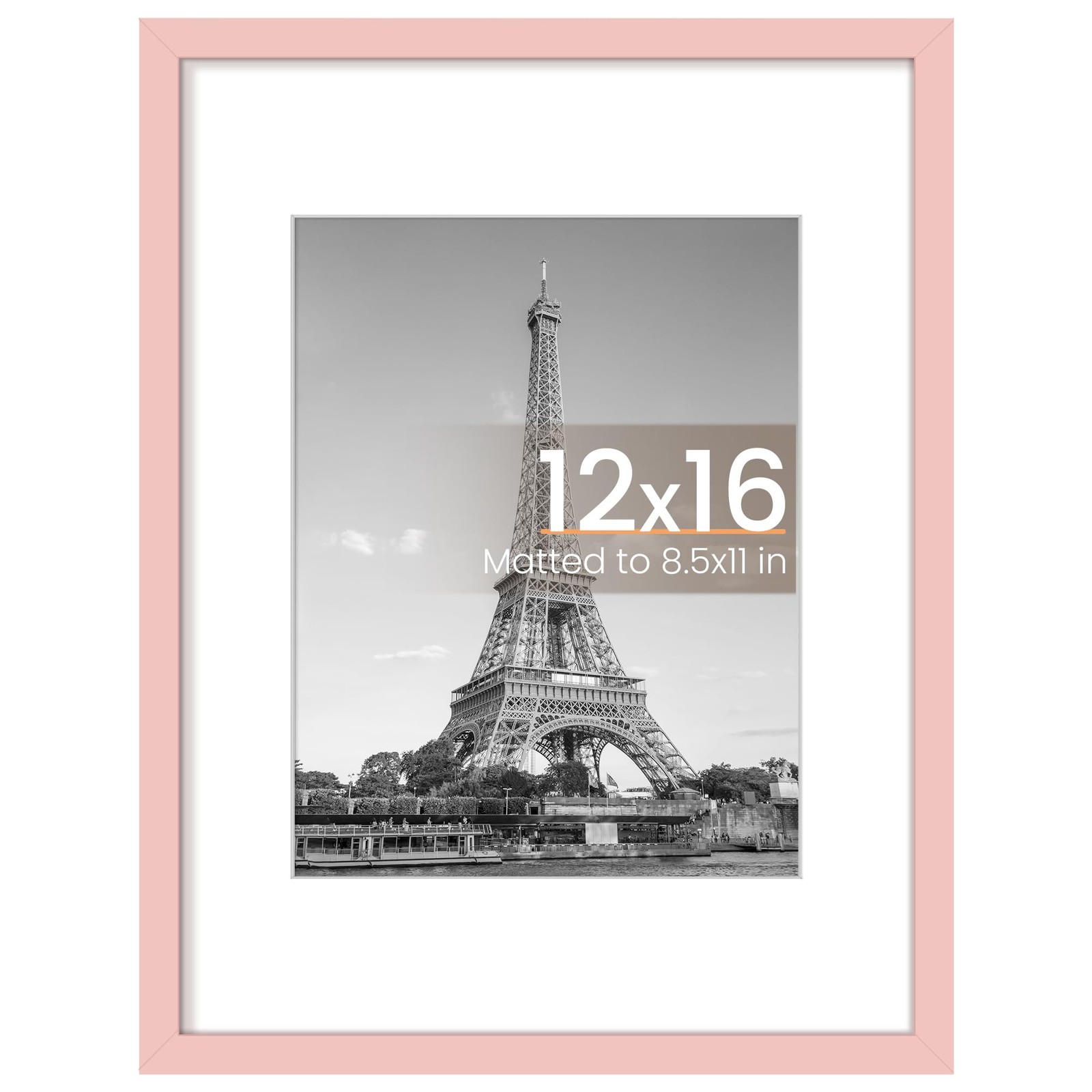 upsimples 12x16 Picture Frame, Display Pictures 8.5x11 with Mat or 12 x 16 Wi... gallery