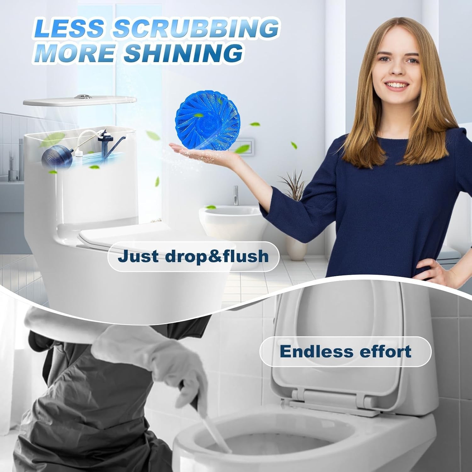 Multipurpose Bathroom Cleaners 54 Pack Commercial & Household Toilet Bowl Cleane gallery