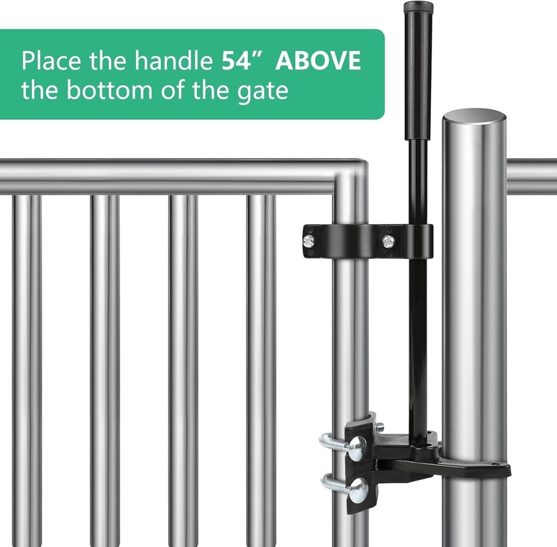 Child-Safe Pool Gate Latch | Versatile Auto Lock 1-3/8" x 2-1/2" for All Gates gallery