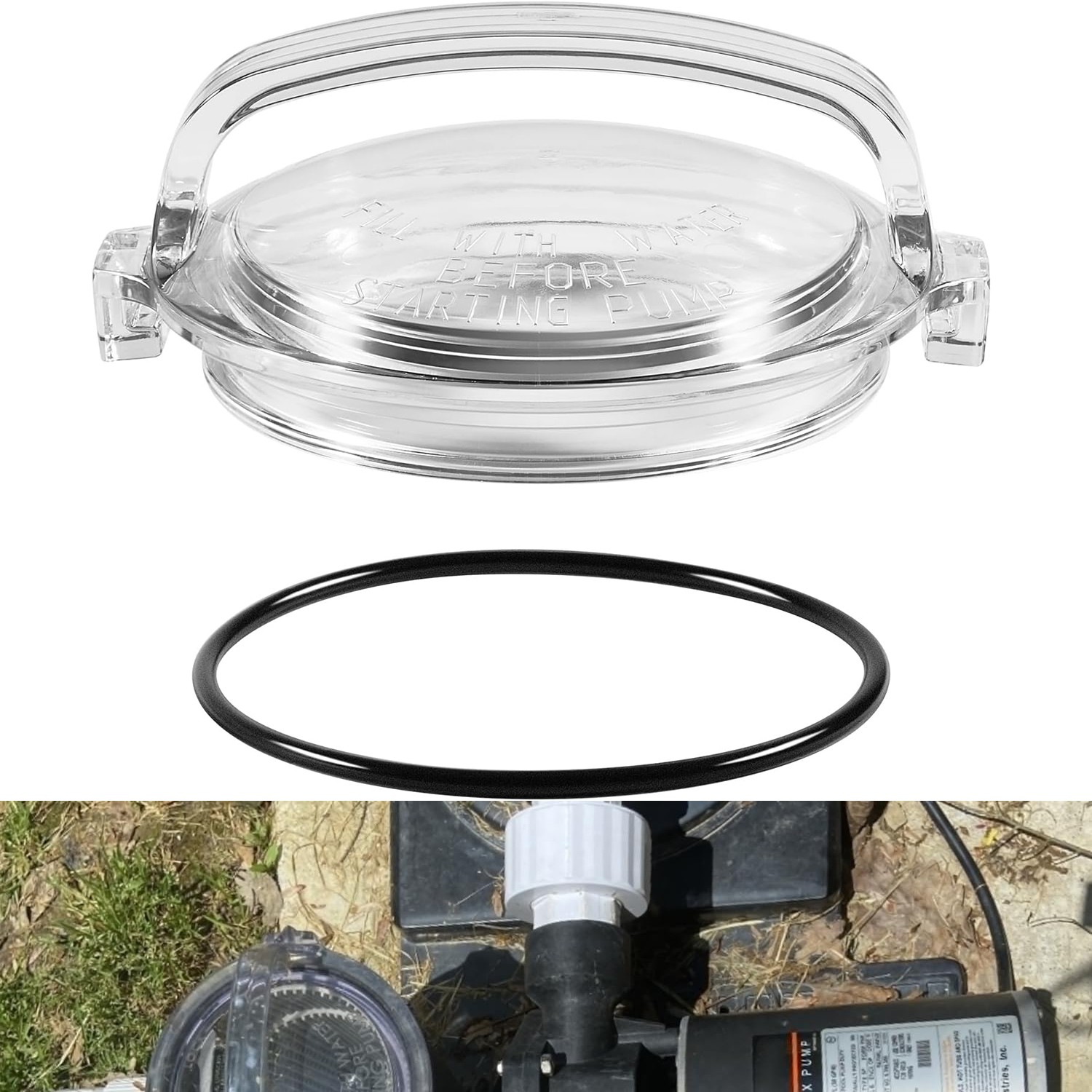 SPX1500D2A Pool Strainer Cover with O-Ring For Hayward Power-Flo 25306-000-0 gallery