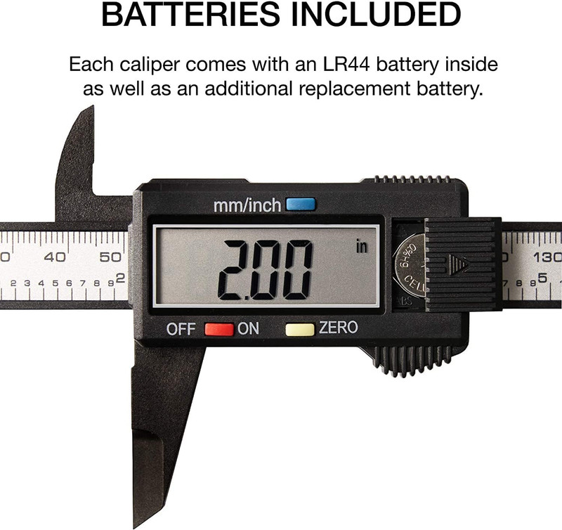 01417A 6” Digital Caliper | Electronic Measuring Tool | Range of 0-6”Or 0-150Mm gallery