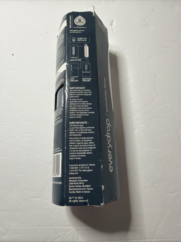 Whirlpool EveryDrop 1 Refrigerator White Ice & Water Filter EDR1RXD1 New gallery