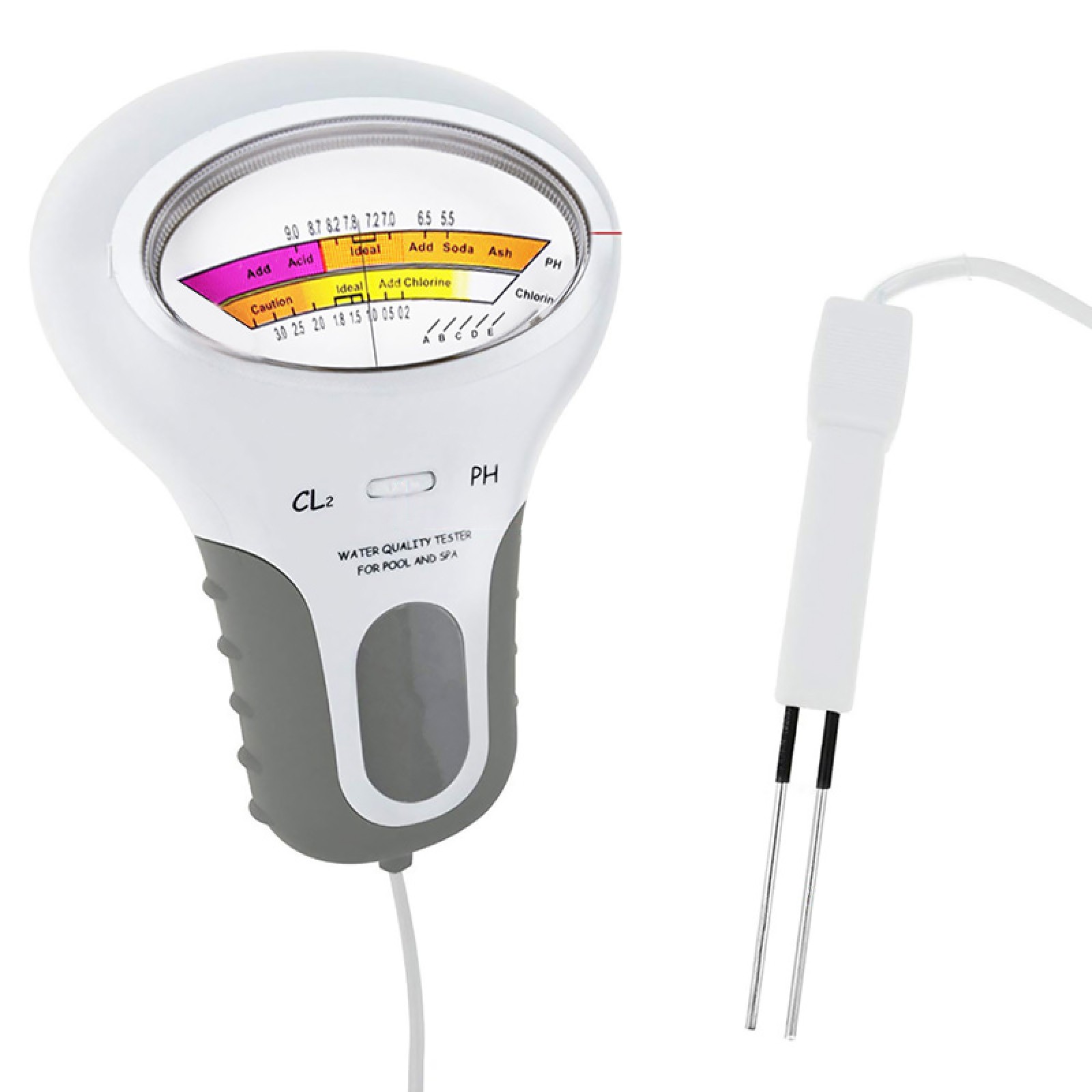 Swimming Pool Digital Water Quality Monitor PH/CL2 Chlorine Tester with Probe V gallery