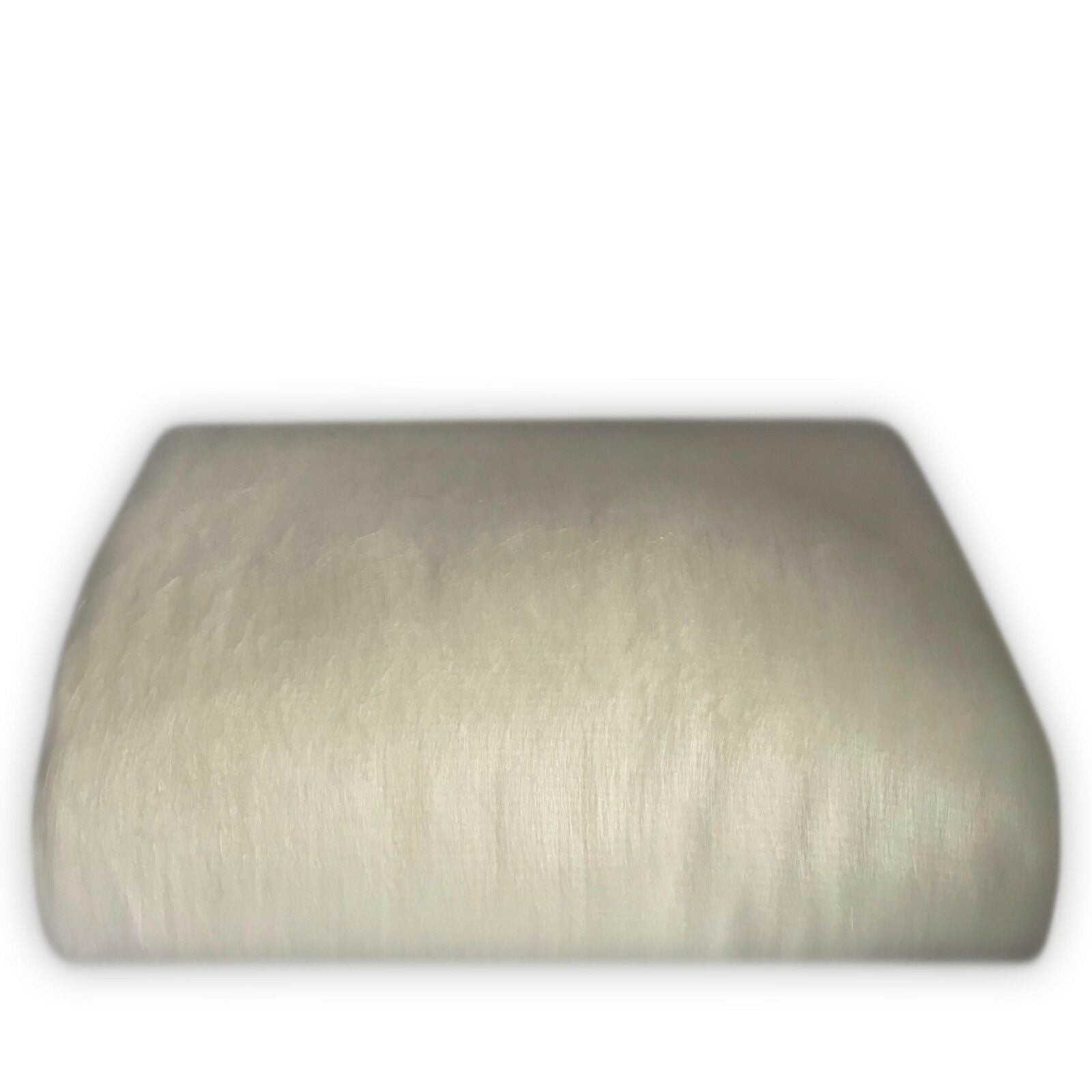 SOFT & WARM IVORY WHITE ALPACA LLAMA WOOL BLANKET PLAIN SOLID THROW QUEEN gallery