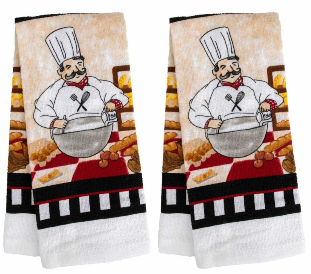 Home Collection Kitchen Towel Cotton/Polyester Blend~ Set of 2 Chef gallery
