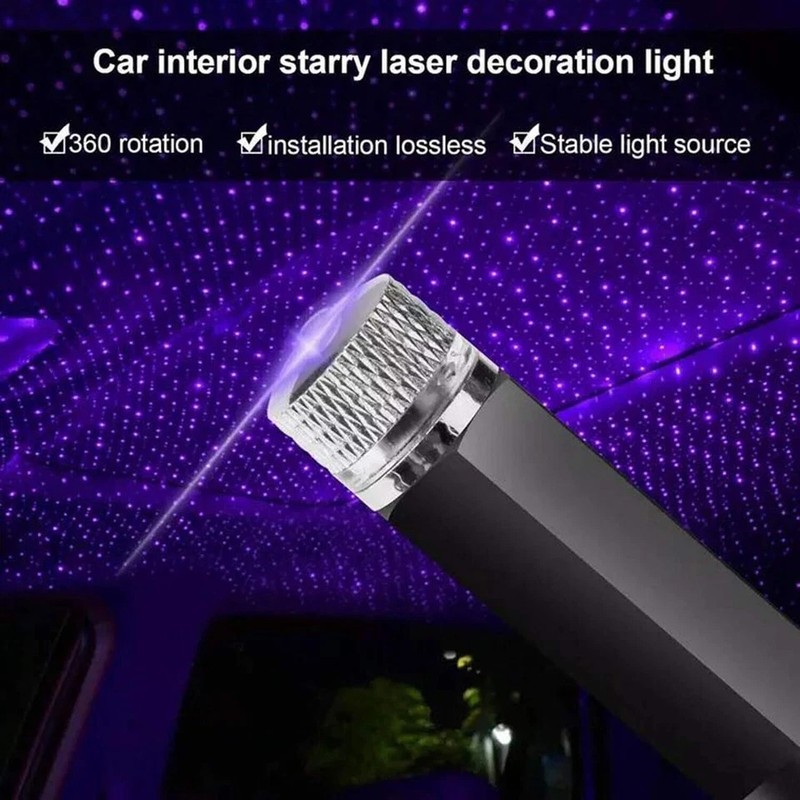 Star Projector USB Adjustable Car Light Auto Roof Lights Decorative Auto Roof gallery