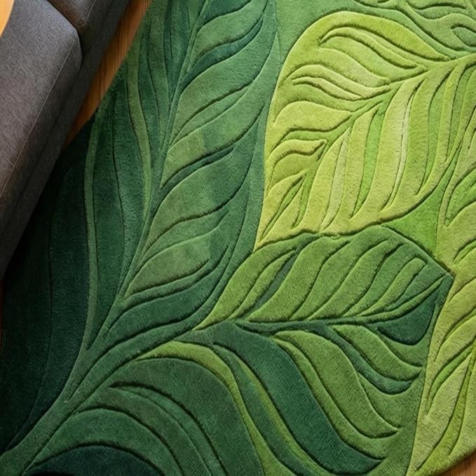 Hand Tufted Carpet Premium Wool Abstract Irregular Shape Anti -Skid Area Rug gallery