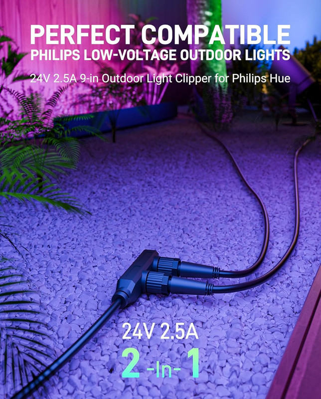 Premium Weatherproof Power Supply for Philips Hue Outdoor Lighting - 100W, 24V, gallery
