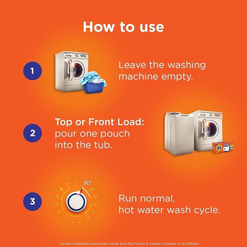 Washing Machine Cleaner by Tide, Washer Machine Cleaner with Oxi 21 Count Fresh gallery