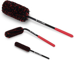 Original Wheel Woolies Brushes 3 Piece Kit – Includes Angled Caliper Spoke Brush