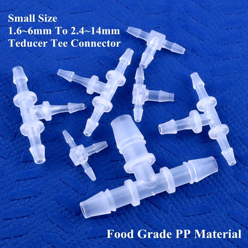 T Type Three Way Plastic Pagoda Reducing Connector Pipe Hose Joiner Tube Fitting