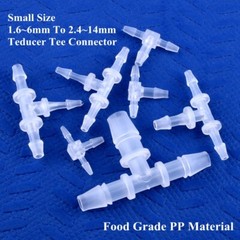 T Type Three Way Plastic Pagoda Reducing Connector Pipe Hose Joiner Tube Fitting