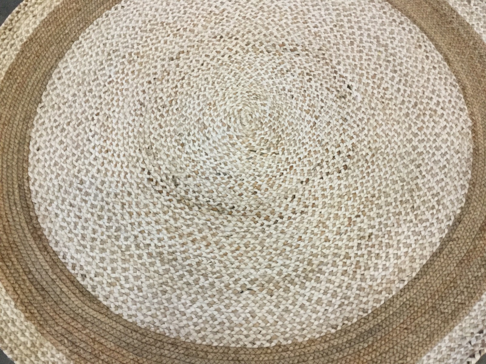 NATURAL 6' X 6' Round Broken Thread Rug, Reduced Price 1172661244 NF888A-6R gallery