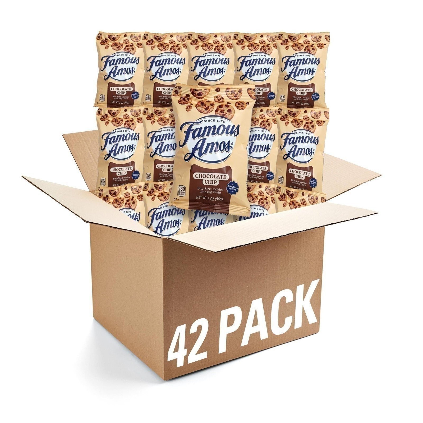 Famous Amos Chocolate Chip Cookies - 2oz Bags, Pack of 42 gallery