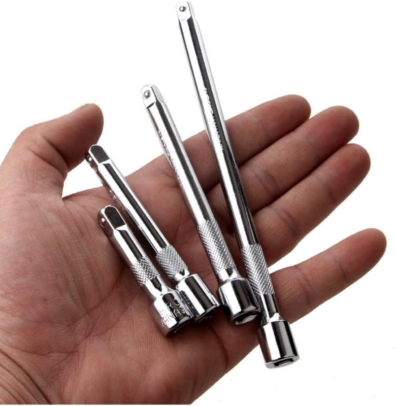 EMSTAR 4PCS 1/4" Drive Socket Extension Set – 2", 3", 4", 6" CR-V Bars gallery
