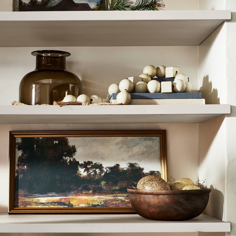 13.9" x 25.4" Horizontal Landscape Framed Canvas - Threshold designed with gallery