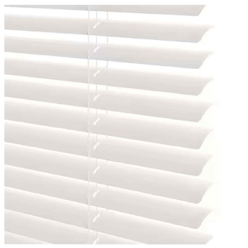 46"W x 64"L Cordless Light Filtering Alabaster Vinyl 1" Mini Blinds + Free Ship gallery