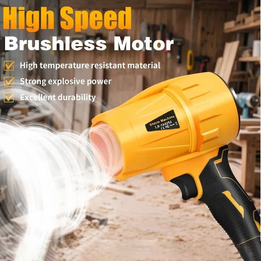 Electric Cordless Leaf Blower, 60000 RPM Motor, Nozzle Set, Handheld Lightweight gallery