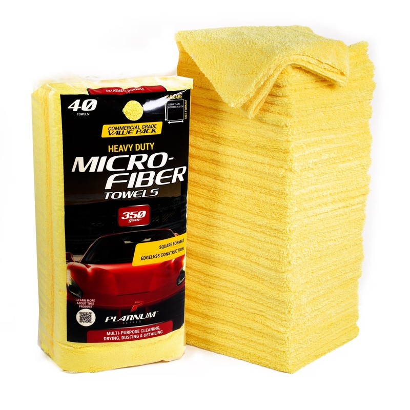 Platinum Series 40 Pack Premium Microfiber Auto and Home Detailing Towels gallery