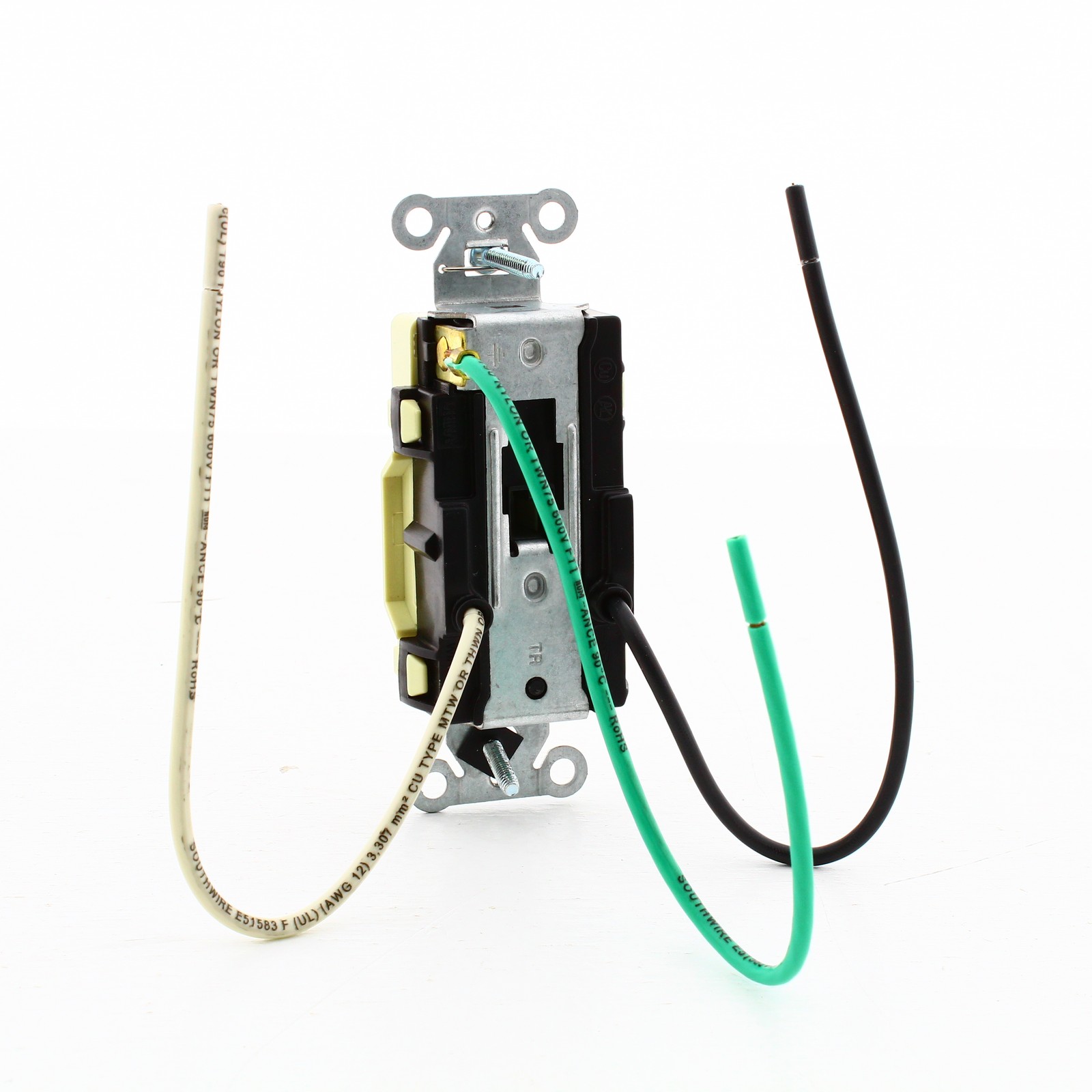 50 Hubbell Ivory 20A TR Decorator Outlets 5-20R w/ 6.5" Stranded Leads DR20ITRP2 gallery