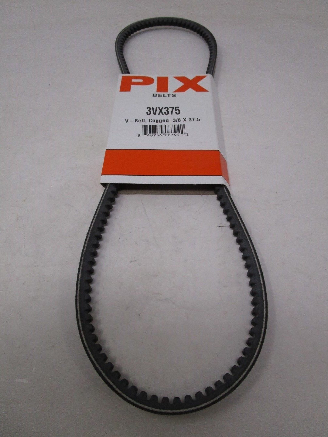 For Cogged V-Belt 3/8” X 37 ½” in a Pix 3VX375 gallery