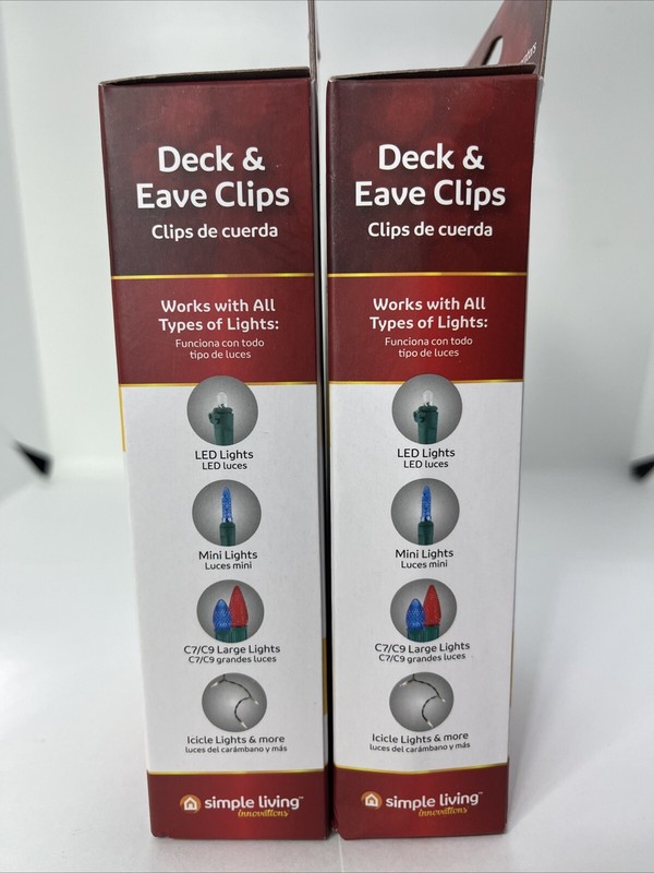 Deck & Eave Clips, Bannisters Railings Eaves Mantels Shelves - 10 Clips (2 PACK) gallery