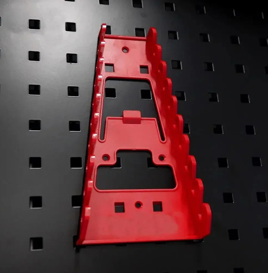 1pc Red Plastic Socket Organizer Tray Tool Storage Holder Rack Case - NEW gallery