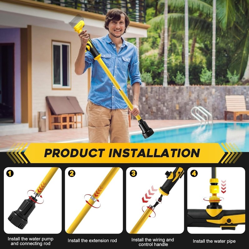 Cordless Stick Water Transfer Pump for Dewalt 20V Battery, 1400GPH Brushless Wat gallery