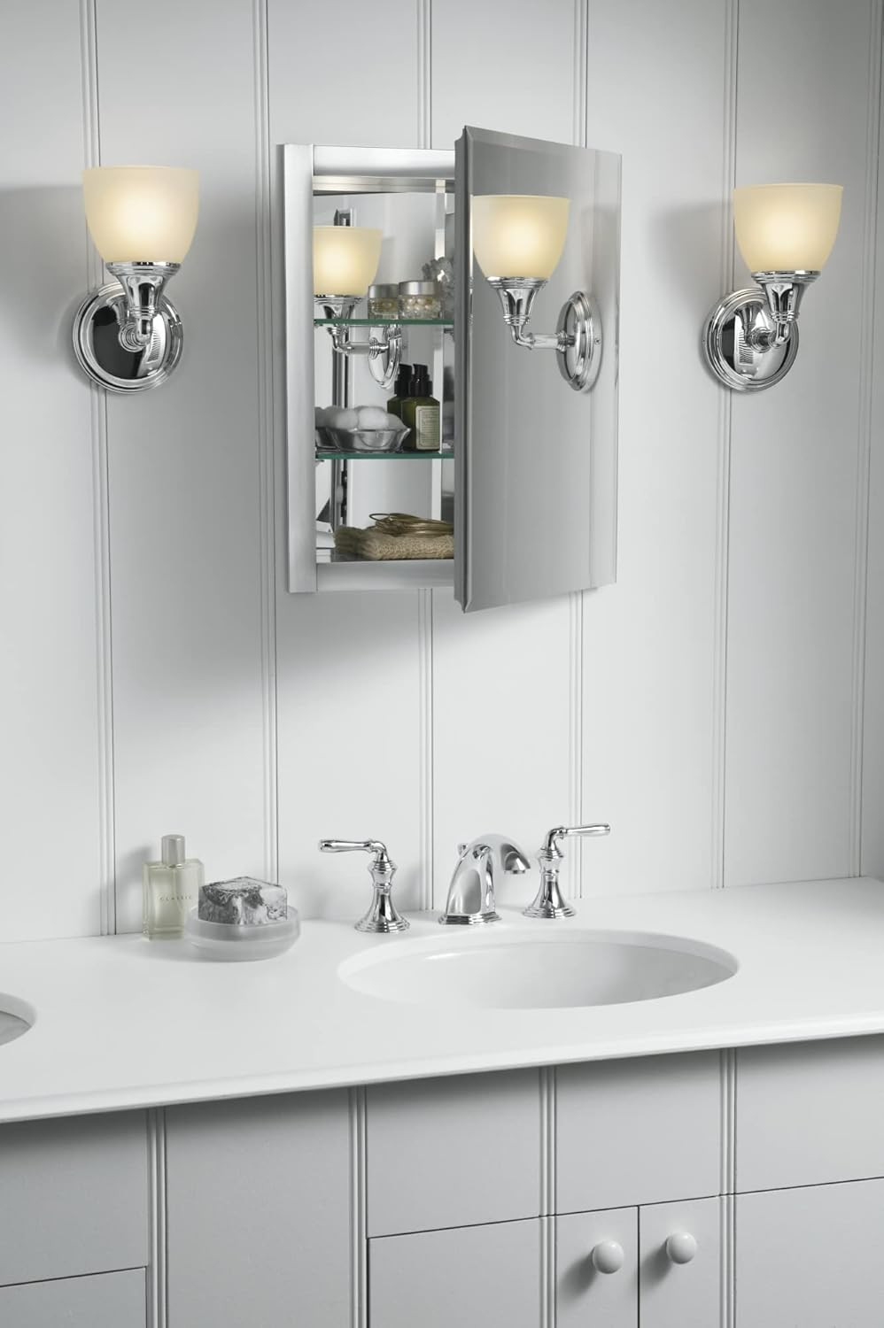 Devonshire Bathroom Vanity Light Fixture, Wall Sconce Lighting, Position Facing gallery