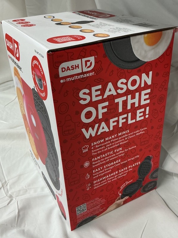 DASH Mini Waffle Maker Multimaker System 7 Removable Seasonal Plates - Non Stick gallery