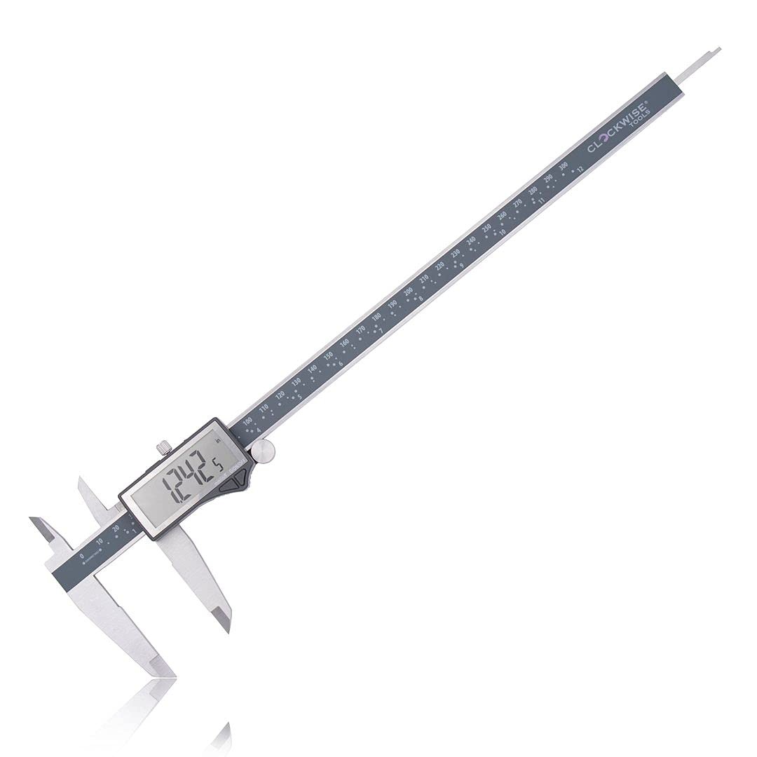 Clockwise Tools DCLR-1205 Electronic Digital Caliper Inch/Metric/Fractions Conve gallery