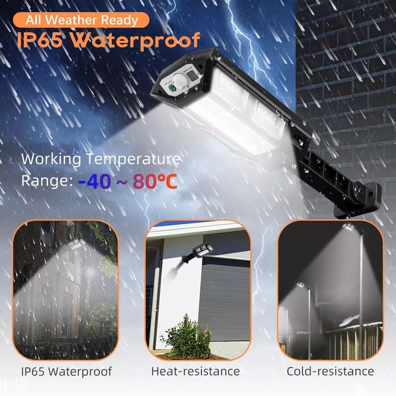 2 pcs 43 LED Solar Flood Light Auto On/Off Dusk to Dawn with Remote Control gallery