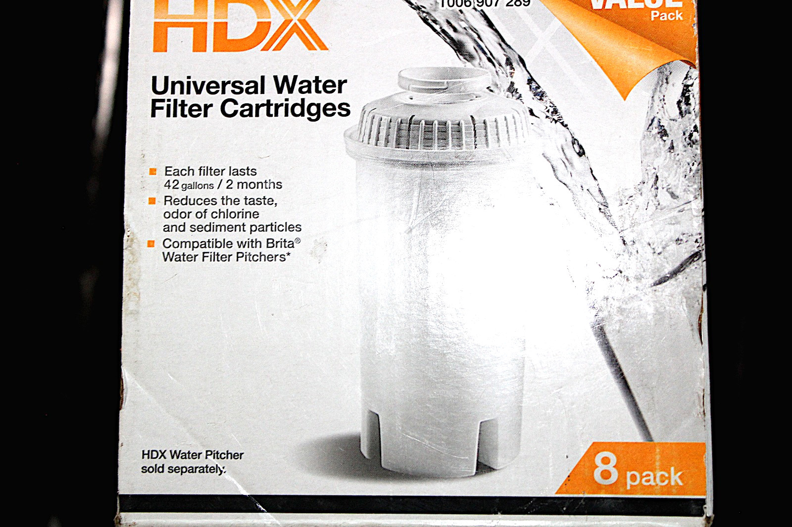 Compatible W/ Brita Pitchers 8-Pack Universal Water Filter Cartridges HDX F003 gallery