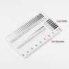 Transparency SEC Size Estimation Chart 80mm Diameter Line New gallery