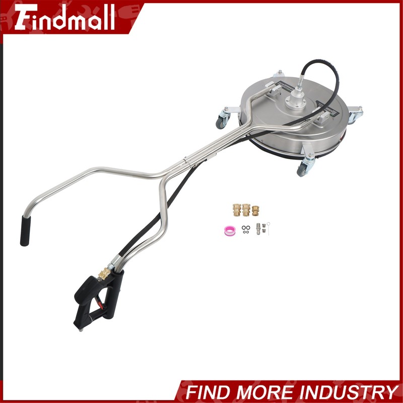 Findmall 20" Pressure Washer Surface Cleaner w/ Handles & Wheels Quick Connect gallery