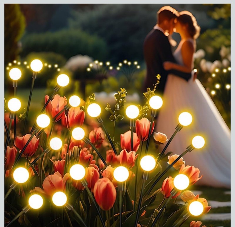 4PACK 32 LED Solar Firefly Light Garden Waterproof Swaying Lamp Outdoor Landscap gallery