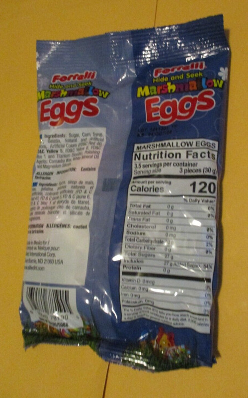 a Forrelli 3.5 oz Easter Hunt Marshmallow Candy Eggs Individual Wrapped 10 piece gallery