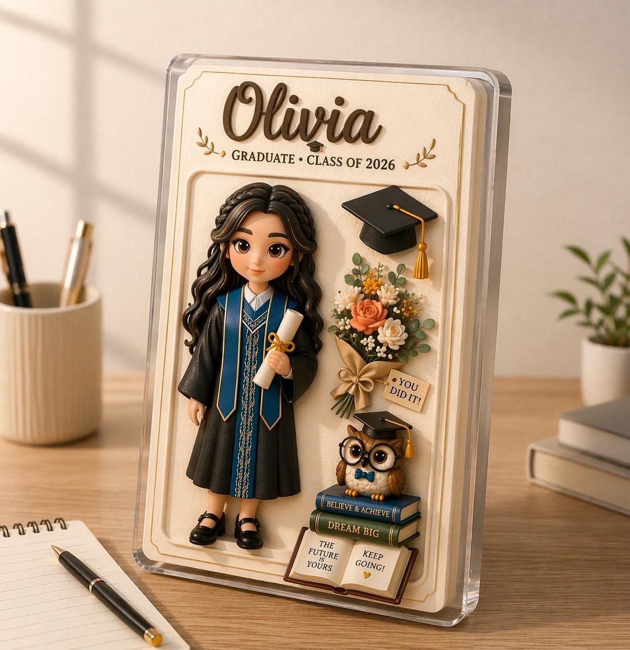 Personalized Graduation Gift for Her, Custom Class of 2026 Acrylic Plaque gallery