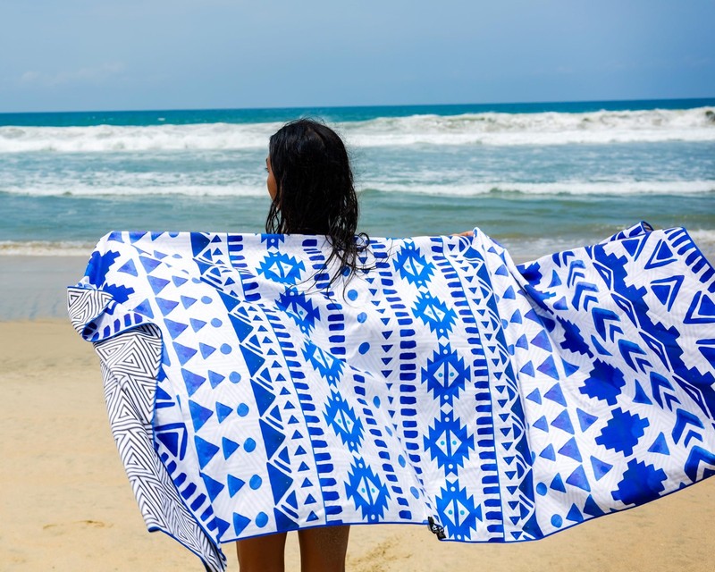 Extra Large Quick Dry Microfiber Beach Towel 78x35 in - Lightweight, Compact gallery