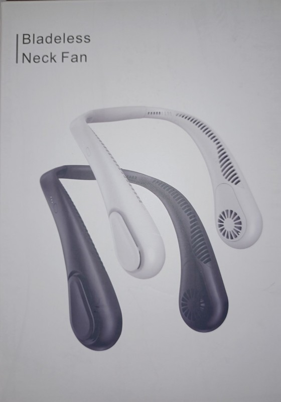 COMLIFE Portable Bladeless Neck Fan 5000mAh Rechargeable Battery 3 Speed White gallery