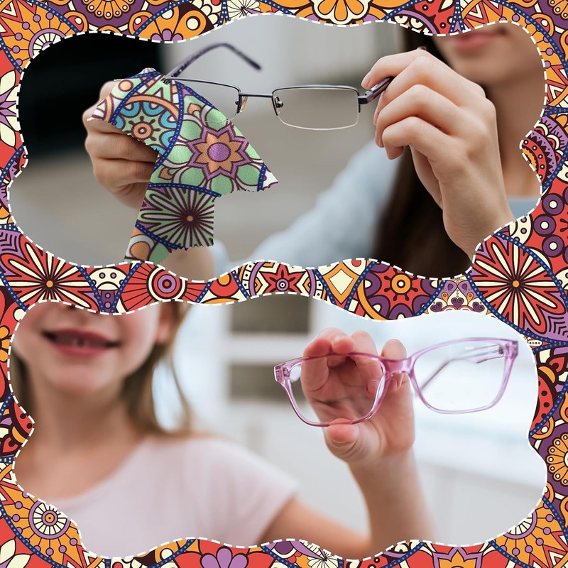 Mandala Design Microfiber Cloth Set 20 Pcs Eyeglass Cleaner gallery